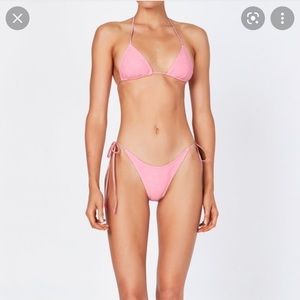 Triangl swimwear pink terry aster bikini